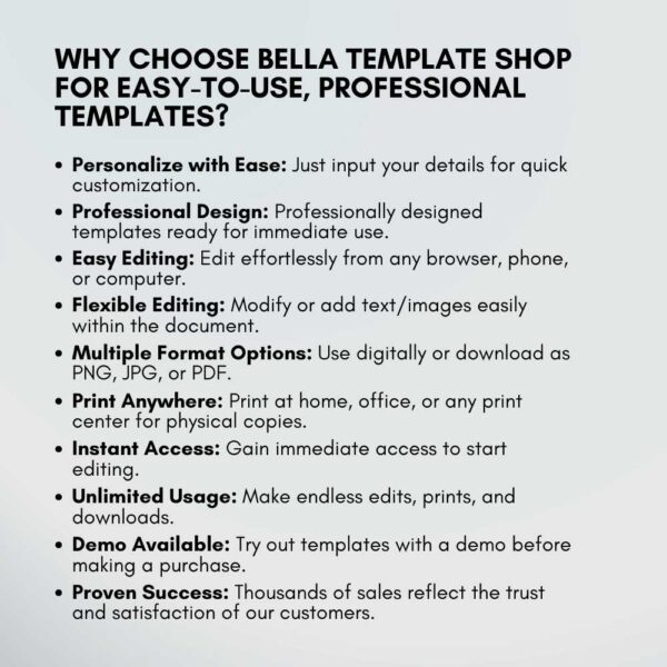 Why Choose Bella Template Shop?