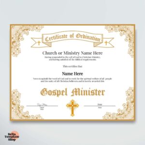 Gospel Minister Certificate