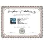Certificate of authenticity testimonial image