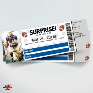 Editable Football Ticket primary image