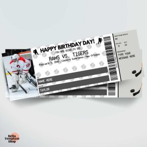 Happy Birthday Hockey Ticket primary image